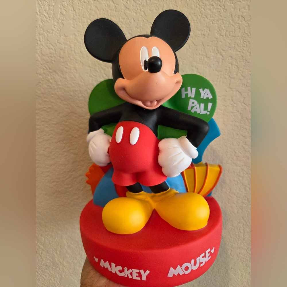 Mickey Mouse Figurine with Colorful Base